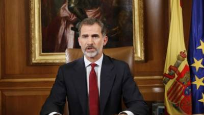 El rey Felipe dijo que 'España es percibida en el extranjero como un país serio y fiable, respetuoso del derecho internacional y comprometido con la causa de la paz'.