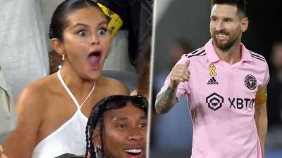 Así reaccionó Selena Gómez tras el jugadón de Messi en el partido Los Ángeles FC-Inter Miami.