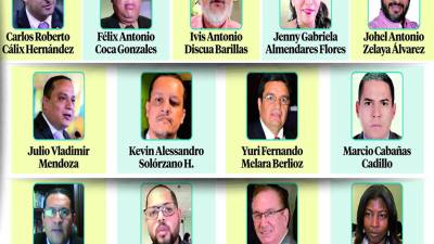 Los 13 aspirantes a fiscales que siguen el proceso.