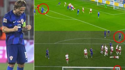 Luka Modric marcó un golazo de tiro libre para la victoria de Croacia 1-0 contra Polonia en la Nations League.