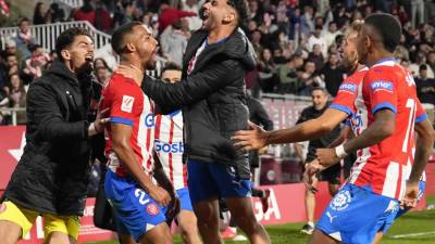 Yangel Herrera fue el héroe del Girona para ganar al Celta y subirse a la cima de la Liga Española.