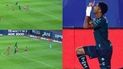 Choco Lozano vuelve a marcar con Santos en Liga MX: así fue el gol del hondureño