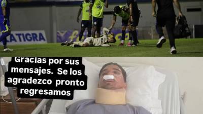El delantero catracho agradeció el apoyo de los aficionados del Olimpia y espera volver pronto a las canchas.