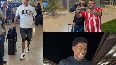 Así fue la llegada este día de otros tres legionarios que se sumarán a los trabajos de José Molina en la Selección de Honduras para los partidos de la Liga de Naciones.
