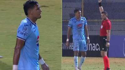 Luis Vega dejó con 10 jugadores a Motagua por su expulsión contra el Águila.