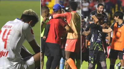 Las imágenes del dolor de los jugadores del Olimpia tras la eliminación en la Copa Centroamericana 2024 de la Concacaf al empatar 1-1 contra el Antigua de Guatemala.