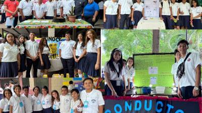 Más de 500 colegiales del Instituto Gubernamental José Manuel Arriaga, del municipio de San Manuel, Cortés, destacaron este martes con novedosos proyectos en su primera Feria de las Ciencias.