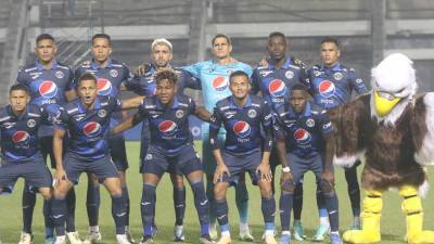 El 11 titular del Motagua que perdió 2-0 ante Olimpia.