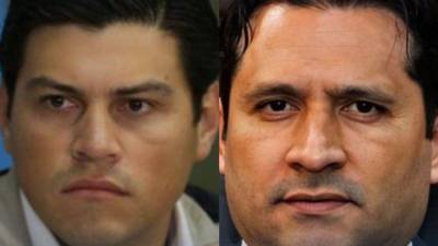 Marlon Ochoa, consejero del CNE, y Mario Morazán, magistrado del Tribunal de Justicia Electoral (TJE).