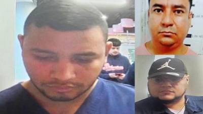 Fotos de los tres colombianos acusados de estafar a un banco, a una ciudadana y al Estado.
