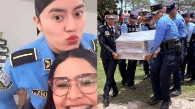 Entre lágrimas y muestras de cariño, familiares, amigos y compañeros de la Policía Nacional dieron el último adiós a la Policía Técnico I Delsy Maribel Hernández Hernández, quien falleció tras sufrir un accidente de tránsito en Yoro.