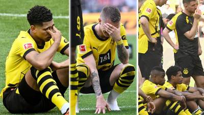 Las desgarradoras imágenes de los jugadores del Borussia Dortmund luego de perder en el Signal Iduna Park el título de la Bundesliga, el cual quedó en manos de su archirrival Bayern Múnich en una última jornada de infarto.