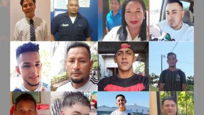 Estos son los rostros que dejó la masacre en la colonia Victoria del sector López Arellano en Choloma Cortés el sábado 24 de junio.