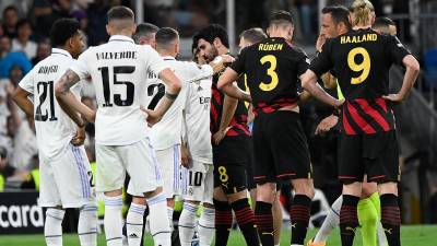 Real Madrid y Manchester City quedaron empatados a uno en el Bernabéu.