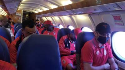 Los jugadores de la Real Sociedad se trasladaron en avión rumbo a Choluteca.