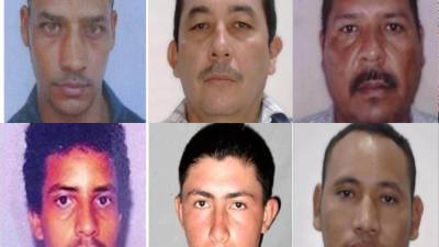 ​​​​​​Los supuestos secuestradores Luis Arturo Sánchez, Héctor Orlando Portillo Martínez, Ledin Armando Mendez Cruz, alias El Diablo, José Mauricio Flores Escobar, José Ismael Flores Pineda y Esteban Gumercindo Ferrera Rodas, alias El Diablo.