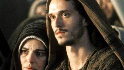 El actor Christo Jivkov durante la película La Pasión de Cristo.