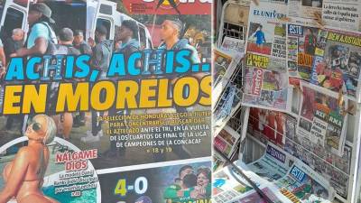 Los principales diarios deportivos de México dicen que hay poca expectativa en el Tri después del tropiezo ante Honduras el pasado viernes en Tegucigalpa. “Fantasma al acecho”.