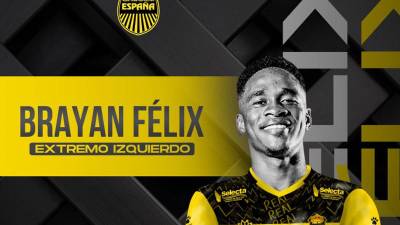 Brayan Félix fue anunciado como fichaje del Real España.