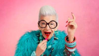 La diseñadora Iris Apfel.