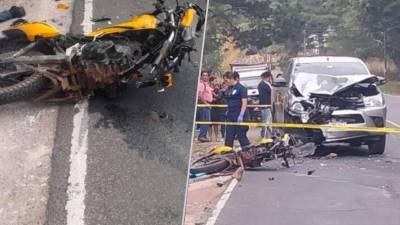 Durante la mañana de este miércoles 19 de abril, se produjo un trágico accidente en la carretera que conecta la capital con Santa Lucía, en el cual una pareja perdió la vida luego de colisionar su motocicleta con un vehículo pick-up.