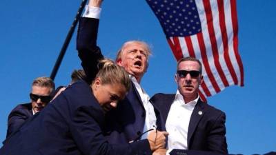 Fotografía de archivo del atentado del presidente electo, Donald Trump.