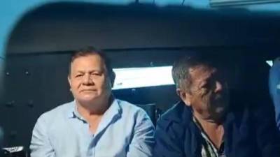 Romeo Vásquez el día que fue trasladado a Támara.