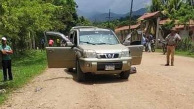 Escena de un hecho violento en Honduras.