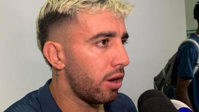 Auzmendi atendió a los medios de comunicación.