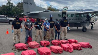 Captura de los implicados en el tráfico de droga en la Ceiba, Atlántida.