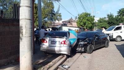 Un turismo color negro impactó en el vehículo en que se conducía Rosa María Ávila Lanza.