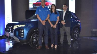 Participaron en el lanzamiento de la nueva SUV Hyundai Creta 2024 los ejecutivos de Excel: licenciado Hugo Flores, Jaisa Cerrato y el ingeniero Martín Pineda.