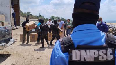 El cargamento fue decomisado en Choloma.