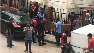 Pobladores golpearon al supuesto ladrón.