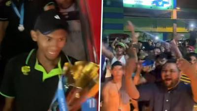 El increíble recibimiento a los Potros en Olancho tras perder la final