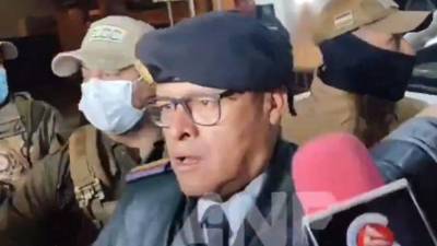 Captura de pantalla del momento de la detención del militar que intentó dar golpe de Estado.