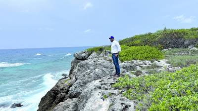 <b>En julio de 2023, el ministro de Defensa, José Zelaya, y otras autoridades recorrieron la isla.</b>