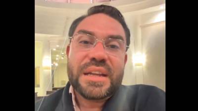 El precandidato presidencial por el Partido Liberal, Jorge Cálix, publicó un video en sus redes sociales.