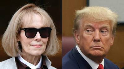 Donald Trump y la escritora E. Jean Carroll.