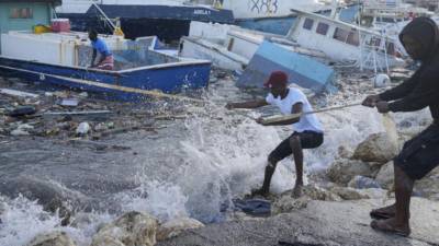 El huracán Beryl en Barbados.