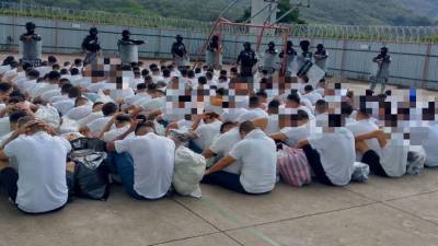 Reos son trasladados a centros penales de máxima seguridad.