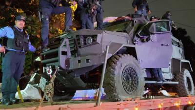 Un lote de 10 vehículos llegaron a Honduras este miércoles a Puerto Cortés para ser entregados por la Secretaría de Seguridad, a la Policia Nacional de Honduras, para combatir la delincuencia en el territorio nacional.