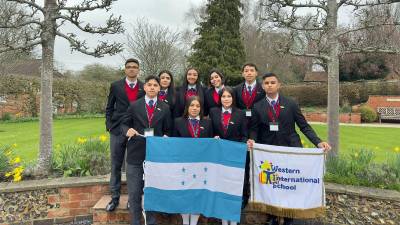 Estudiantes de Western International School representan a Honduras en Londres