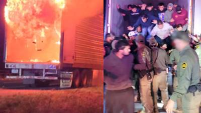 Un total de 39 presuntos inmigrantes indocumentados fueron rescatados de un tráiler que se incendió durante una persecución policial registrada el pasado 4 de junio en la zona fronteriza de Falfurrias, en el sur de Texas.