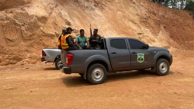 Carlos Roberto Cano fue detenido infraganti mientras realizaba labores ilegales de explotación de los recursos naturales.
