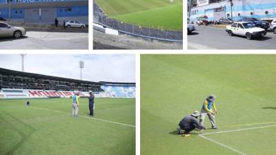 Honduras-México: Así pulen el Estadio Nacional previo a la batalla