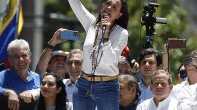 Líder opositora de Venezuela, María Corina Machado,