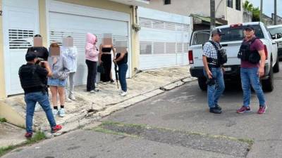 Vista del rescate de las seis colombianas en ciudad de México.