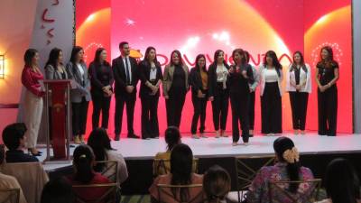 El equipo de Davivienda durante el lanzamiento de la campaña en San Pedro Sula, en las instalaciones del Hotel Real Intercontinental.