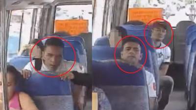VIDEO: Asaltantes se suben a bus y le roban todo a pasajeros en Tegucigalpa